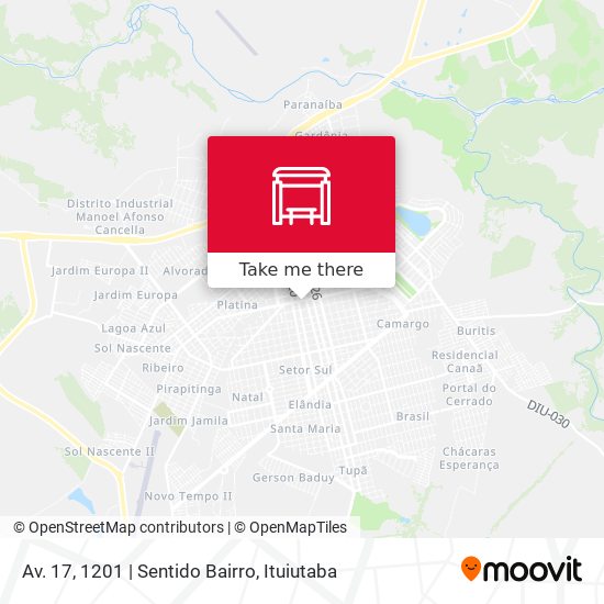 Av. 17, 1201 | Sentido Bairro map