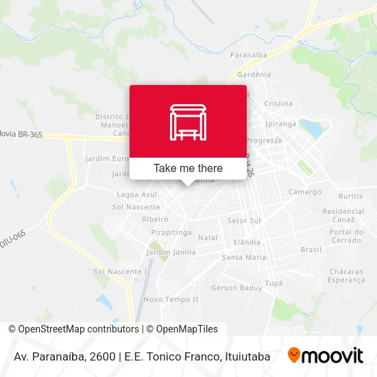 Av. Paranaíba, 2600 | E.E. Tonico Franco map