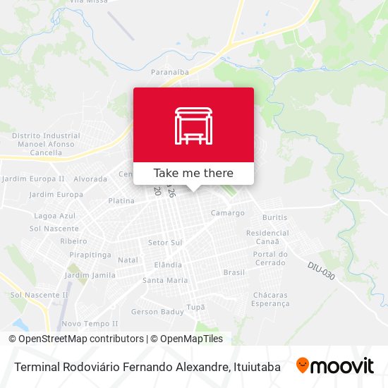 Terminal Rodoviário Fernando Alexandre map
