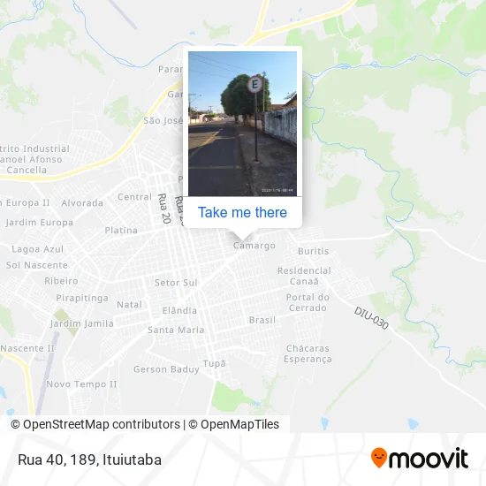 Rua 40, 189 map