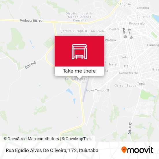 Rua Egídio Alves De Oliveira, 172 map
