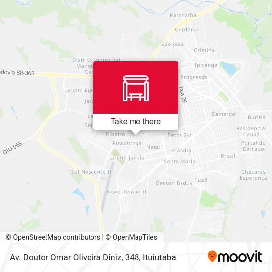 Av. Doutor Omar Oliveira Diniz, 348 map