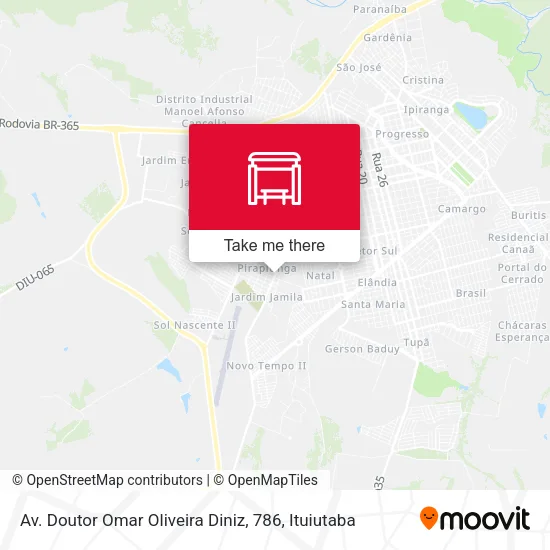 Av. Doutor Omar Oliveira Diniz, 786 map