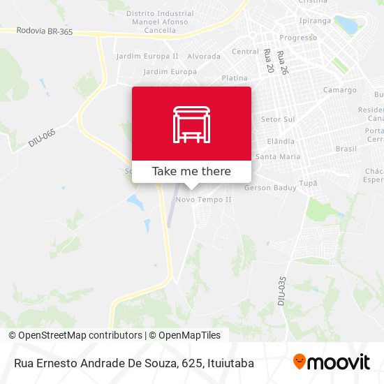 Rua Ernesto Andrade De Souza, 625 map