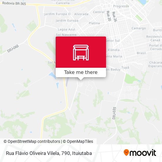 Rua Flávio Oliveira Vilela, 790 map