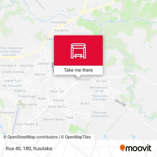 Rua 40, 180 map