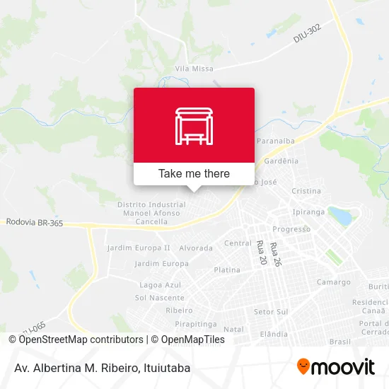 Av. Albertina M. Ribeiro map