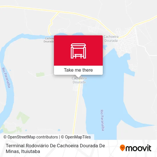 Terminal Rodoviário De Cachoeira Dourada De Minas map