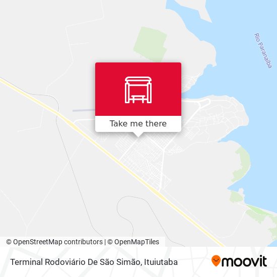 Terminal Rodoviário De São Simão map