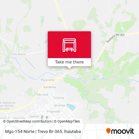 Mgc-154 Norte | Trevo Br-365 map