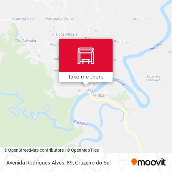 Mapa Avenida Rodrigues Alves, 89