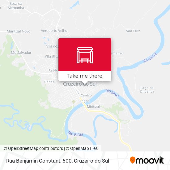 Rua Benjamin Constant, 600 map