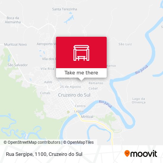 Mapa Rua Sergipe, 1100