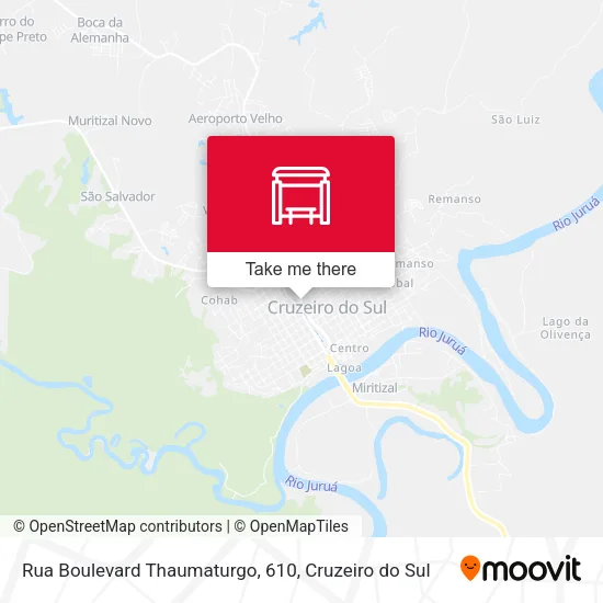 Rua Boulevard Thaumaturgo, 610 map