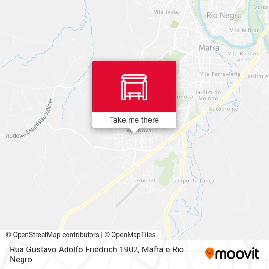 Rua Gustavo Adolfo Friedrich 1902 map