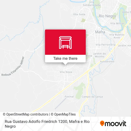 Rua Gustavo Adolfo Friedrich 1200 map