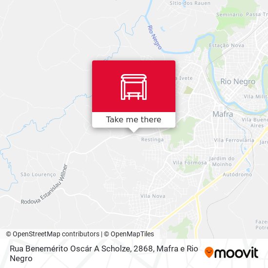 Rua Benemérito Oscár A Scholze, 2868 map