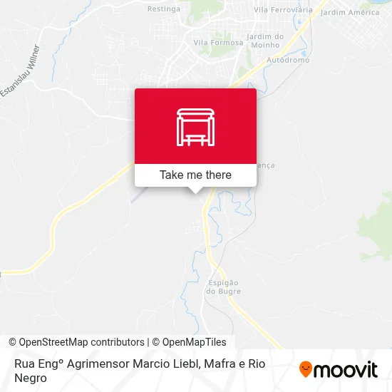 Rua Engº Agrimensor Marcio Liebl map