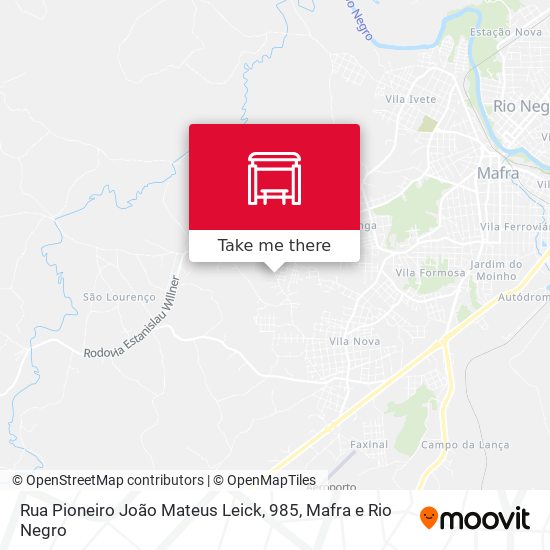 Rua Pioneiro João Mateus Leick, 985 map