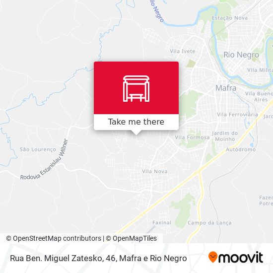 Rua Ben. Miguel Zatesko, 46 map