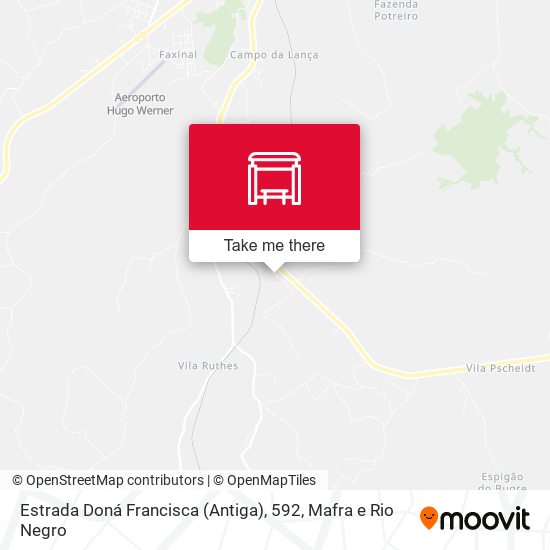 Estrada Doná Francisca (Antiga), 592 map