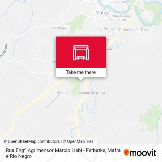 Rua Engº Agrimensor Marcio Liebl - Ferbatke map