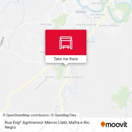Rua Engº Agrimensor Marcio Liebl map