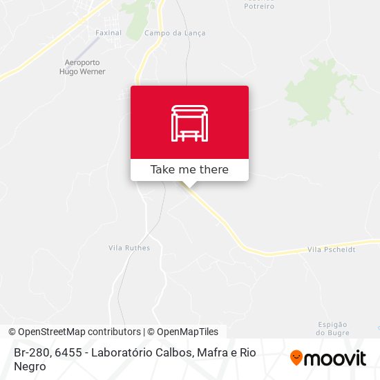 Br-280, 6455 - Laboratório Calbos map