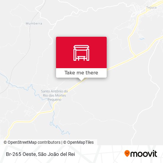 Br-265 Oeste map