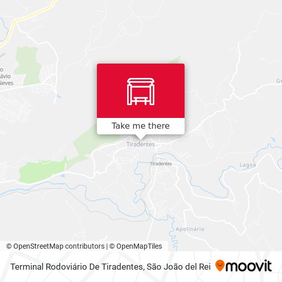 Terminal Rodoviário De Tiradentes map