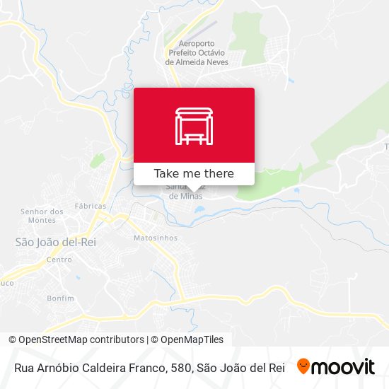 Rua Arnóbio Caldeira Franco, 580 map