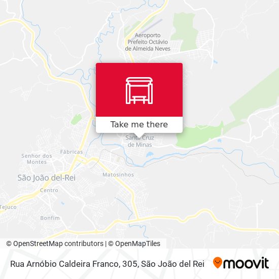 Rua Arnóbio Caldeira Franco, 305 map