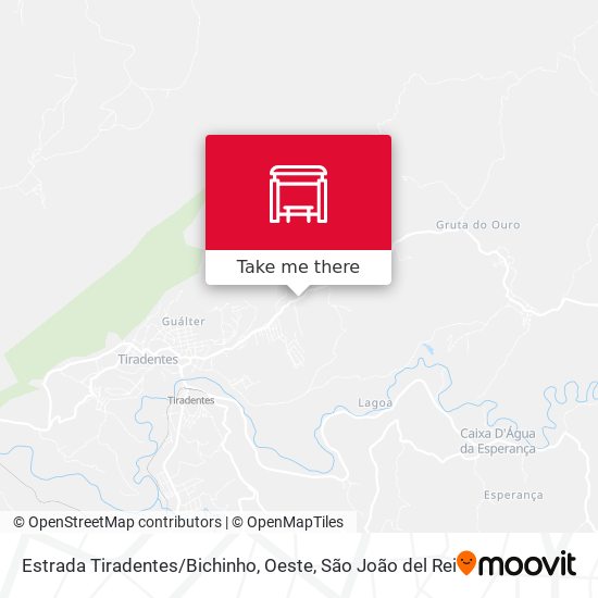 Estrada Tiradentes / Bichinho, Oeste map