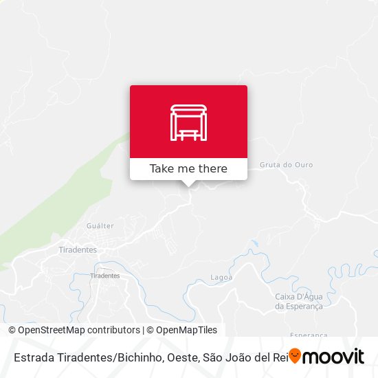 Estrada Tiradentes / Bichinho, Oeste map