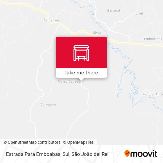 Estrada Para Emboabas, Sul map