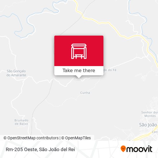 Rm-205 Oeste map