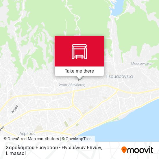 Χαραλάμπου Ευαγόρου - Ηνωμένων Εθνών map