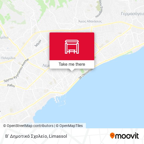 Β' Δημοτικό Σχολείο map