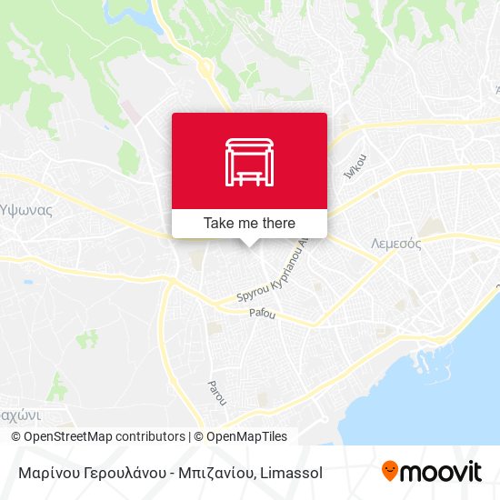 Μαρίνου Γερουλάνου - Μπιζανίου map