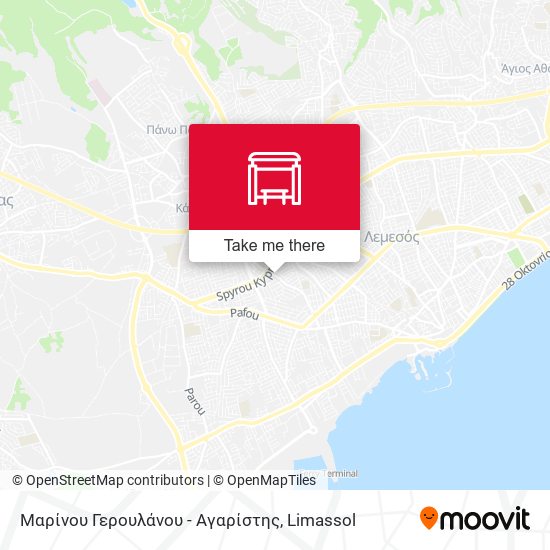 Μαρίνου Γερουλάνου - Αγαρίστης map
