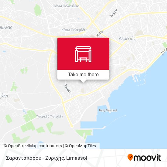 Σαραντάπορου - Ζυρίχης map