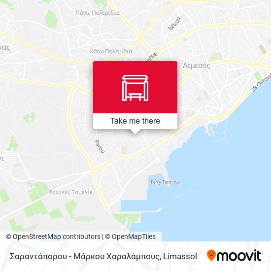 Σαραντάπορου - Μάρκου Χαραλάμπους map