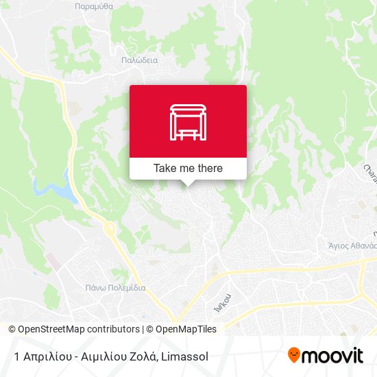 1 Απριλίου - Αιμιλίου Ζολά map