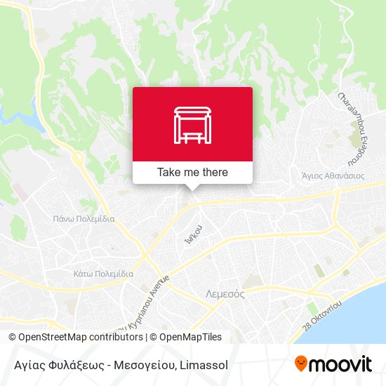 Αγίας Φυλάξεως - Μεσογείου map