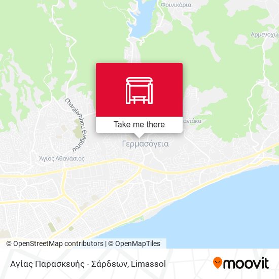 Αγίας Παρασκευής - Σάρδεων map