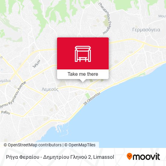 Ρήγα Φεραίου - Δημητρίου Γληνού 2 map