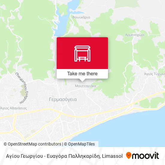 Αγίου Γεωργίου - Ευαγόρα Παλληκαρίδη map