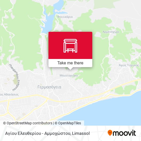 Αγίου Ελευθερίου - Αμμοχώστου map
