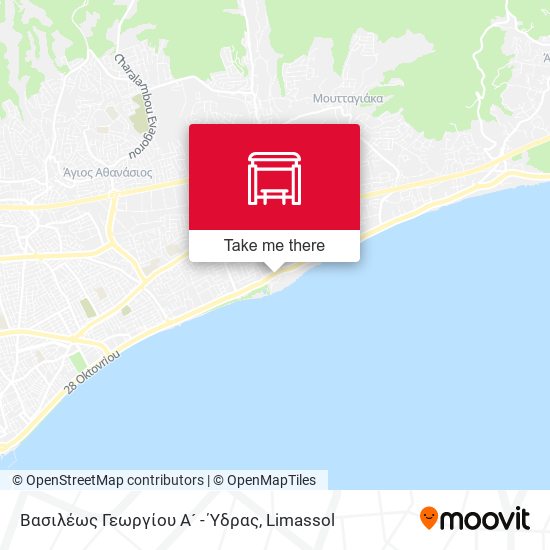 Βασιλέως Γεωργίου Α´ - Ύδρας map
