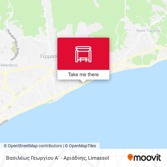 Βασιλέως Γεωργίου Α´ - Αριάδνης map